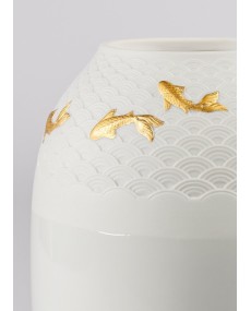 Koi vase Lladró Porcelain 01009462