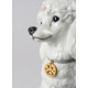 Poodle with Mochis Dog Figurine Lladró Porcelain 01009472