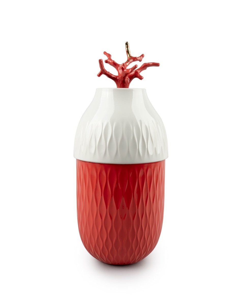 Coral vase Lladró ФАРФОР 01009477  