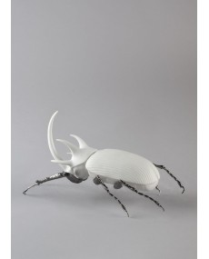 Rhinoceros beetle (matte white) Lladró Porcelain 01009478