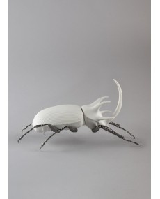 Rhinoceros beetle (matte white) Lladró Porcelain 01009478