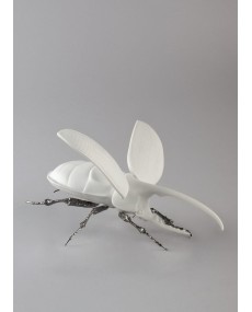 Hercules beetle (matte white) Lladró Porcelain 01009479