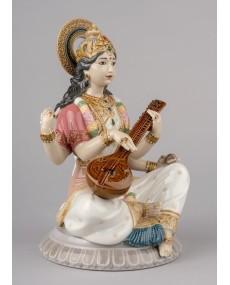 Goddess Saraswati Lladro Porcelain 01009486