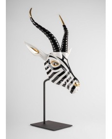 Antelope mask (black-gold) Lladró Porcelaine 01009541 