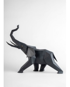 Elephant (black) Lladró Porcelain 01009559