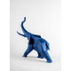 Elephant (blue) Sculpture Lladró Porcelain 01009560