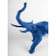 Elephant (blue) Sculpture Lladró Porcelain 01009560