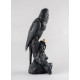 Macaw bird (black-gold) Lladró Porcelain 01009577