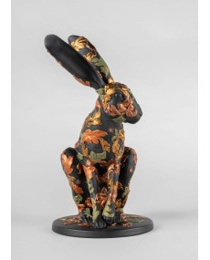 Forest Hare Sculpture. Limited Edition Lladró Porcelain 01009583