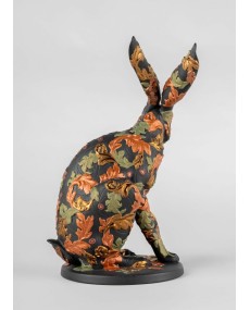 Forest Hare Sculpture. Limited Edition Lladró Porcelain 01009583