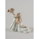 Combing Your Hair Sculpture Lladró Porcelain 01009587