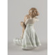 Combing Your Hair Sculpture Lladró Porcelain 01009587