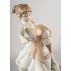 Combing Your Hair Sculpture Lladró Porcelain 01009587