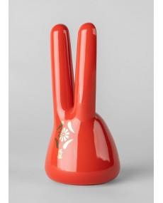 The Rabbit (red - gold) Sculpture Lladró Porcelain 01009590