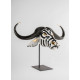 Buffalo mask (black-gold) Sculpture Lladró Porcelain 01009594