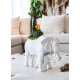 Elephant garden Sculpture. Matte White. Plant the Future Lladró Porcelain 01009639