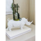 Figura Rhino Garden. Blanco Mate. Plant the Future Porcelana Lladró 01009642  