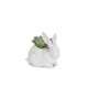 Bunny Garden Figurine. Matte White. Plant the Future Lladró Porcelain 01009644