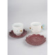 Set of 2 cups and saucers Kawki Lladró Porcelain 01009661