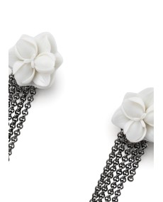 Orchid long earrings Lladró Porcelain 01010228