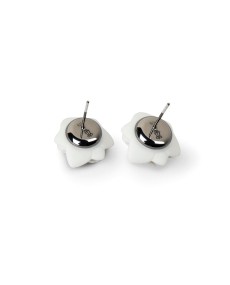 Pendientes botón Orquídea Porcelana Lladró 01010229  