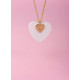 Pendentif Hearts (violette et rouge) Lladró Porcelaine 01010270  