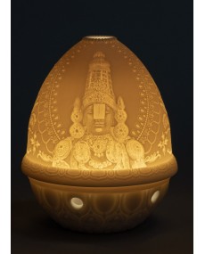 Lithophane votive light-Lord Balaji Lladro Porcelain 01017456