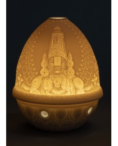 Litho.votive light-Lord Balaji (rec.LED) Lladro Porcelain 01017457