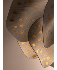 Nightbloom wall light (weiß-gold)(CE/UK) Lladró Porzellan 01024027  