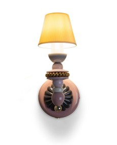 Firefly wall light (pink-gold)(CE/UK) Lladro Porcelaine 01024100 