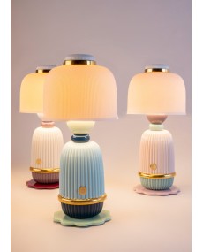 Lampe Kokeshi - rose Lladró Porcelaine 01024146  