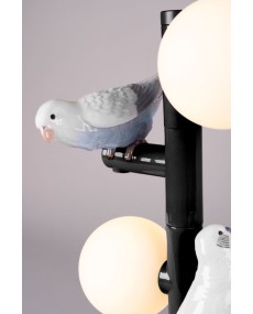 Parrot table lamp (black) (CE) Lladró Porcelain 01024152