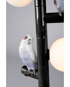 Parrot lampe de table (noir) (CE) Lladró Porcelaine 01024152  