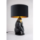 Gorilla lamp (black-gold) (CE) Lladró Porcelain 01024166