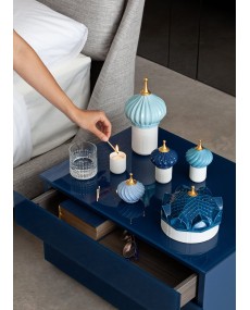 Blue spire candle 1001 lights Lladró Porcelain 01040155