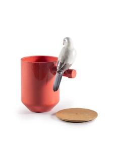 Parrot's scented Treasure (red) Lladró Porcelain 01040192