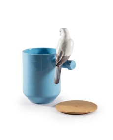 Parrot's scented Treasure (blue) Lladró Porcelain 01040193