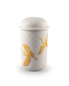 Golden Cranes candle Lladro Porcelain 01040213