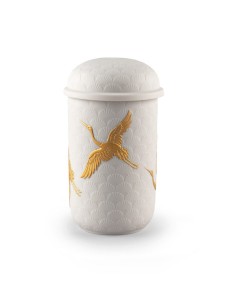 Golden Cranes candle Lladro Porcelain 01040213