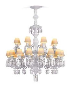 Lladro 1023194 Chandelier: Elegant White CE-UK Design