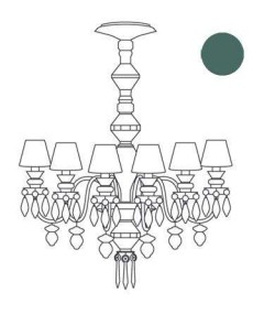 "Candelero Belle de Nuit VERDE - Lladro 1023228"