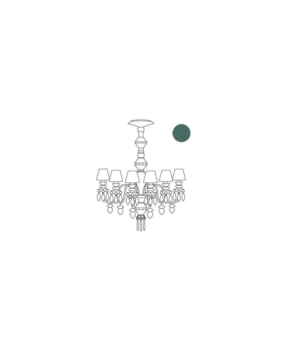 "Candelero Belle de Nuit VERDE - Lladro 1023228"