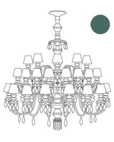 Lladro 1023231 Candelero Belle de Nuit VERDE - TicTacArea