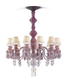 Lladro 1023268 Candelero Belle de Nuit ROSA - TicTacArea