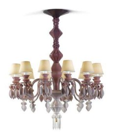 Lladro 1023270 Chandelier CHAND12L PINK JAPAN - TicTacArea