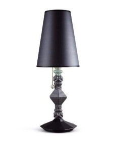 Lladro 1023220 Lamp: Elegant Table Lamp in Black