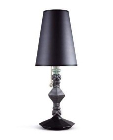 Lladro 1023222 Lamp: Elegant Table Lamp in Black