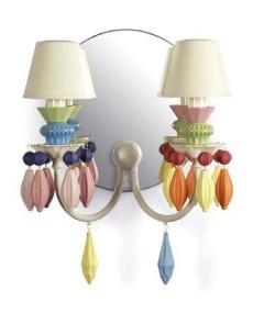 Lladro Wall Lamp: WALL 2L MULTIC CE_UK - TicTacArea