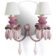 Aplique Pared Belle de Nuit ROSA - Lladro