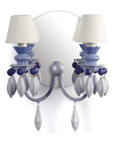 Lampada da parete Lladro WALL 2L. BLUE: eleganza e stile